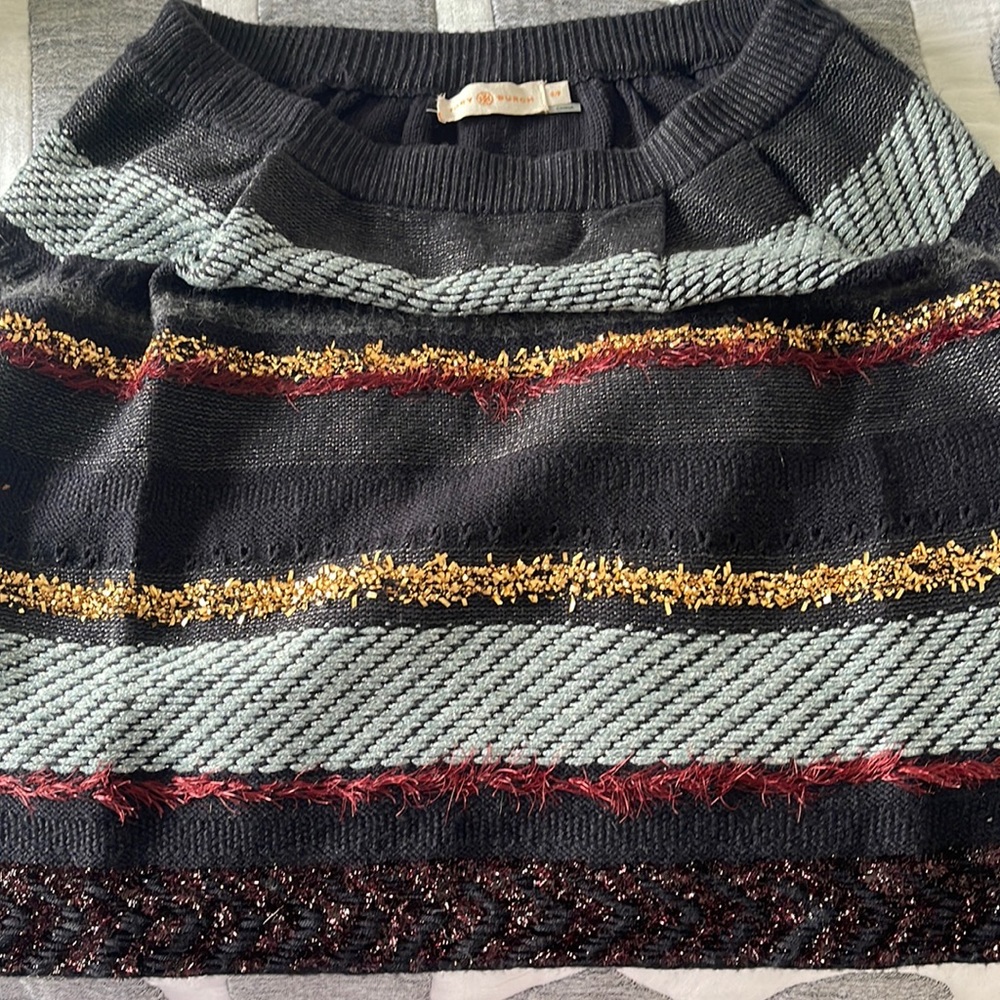 Tory Burch Striped Winter Skirt